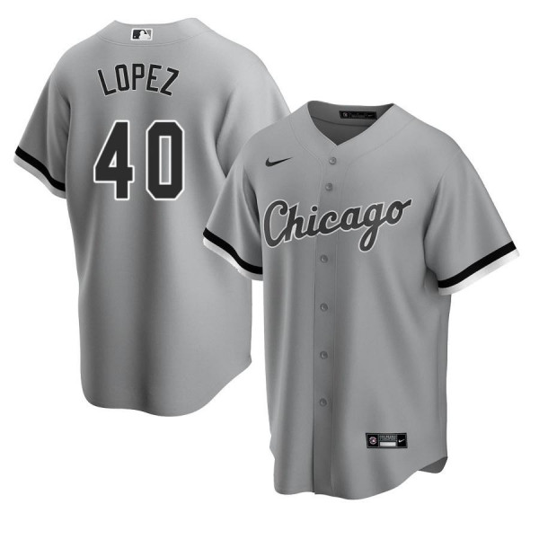 Men's Youth Women's Chicago White Sox 40 Replica 2020 Road Gray Reynaldo Lopez Jersey