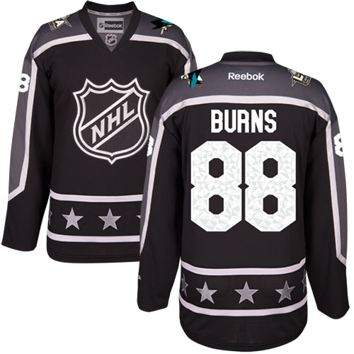 San Jose Sharks #88 Brent Burns Black 2017 All-Star Pacific Division Stitched Jersey Men's