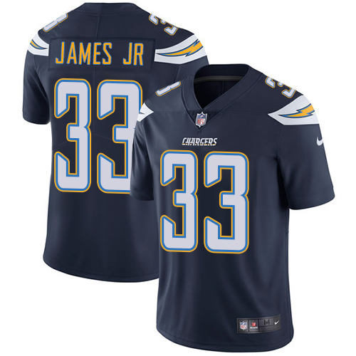 Chargers #33 Derwin James Jr Navy Blue Team Color Men's Stitched Vapor Untouchable Limited Jersey