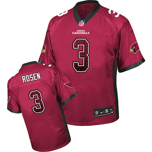 Cardinals #3 Josh Rosen Red Team Color Men's Stitched Elite Drift Fashion Jersey