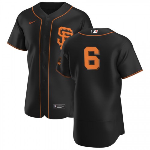 San Francisco San Francisco Giants #6 Steven Duggar Men's Black Alternate 2020 Authentic Player Jersey Men's