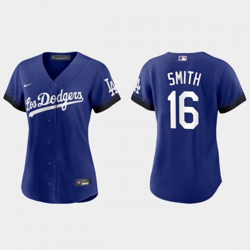 Los Angeles Los Angeles Dodgers #16 Will Smith Women's 2021 City Connect Jersey Royal Womens