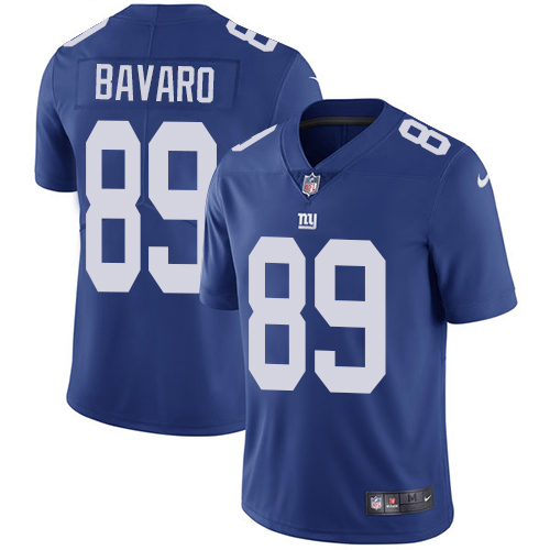 New York Giants #89 Mark Bavaro Royal Blue Team Color Men's Stitched Vapor Untouchable Limited Jersey Men's