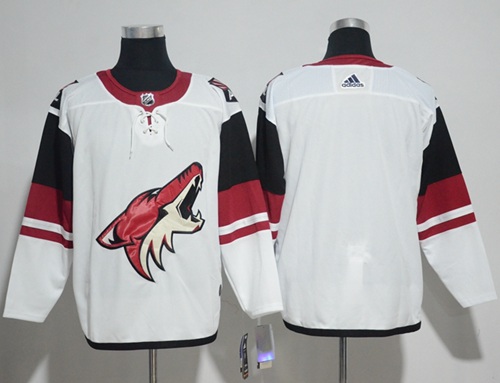 Adidas Coyotes Blank White Road Authentic Stitched Jersey