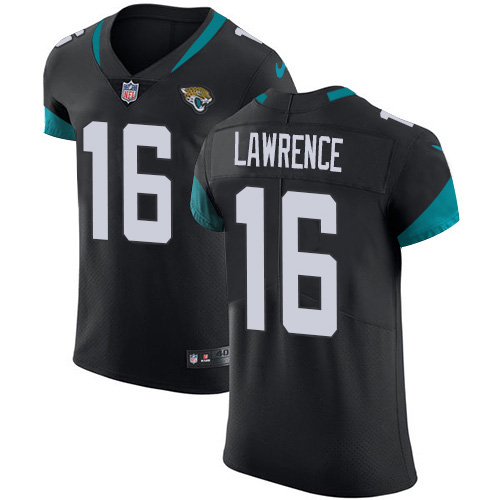 Jaguars #16 Trevor Lawrence Black Team Color Men's Stitched Vapor Untouchable Elite Jersey