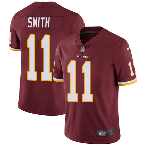 Washington Commanders #11 Alex Smith Burgundy Red Team Color Men's Stitched Vapor Untouchable Limited Jersey Men's