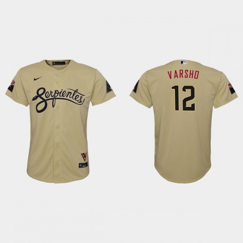 Arizona Arizona Diamondbacks #12 Daulton Varsho Youth 2021 City Connect Jersey Gold Youth