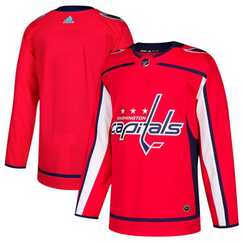 Adidas Capitals Blank Red Home Authentic Stitched Jersey