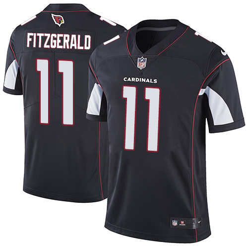 Cardinals #11 Larry Fitzgerald Black Alternate Men's Stitched Vapor Untouchable Limited Jersey