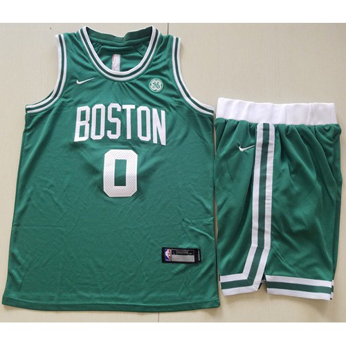 Boston Celtics #0 Jayson Tatum Green A Set Swingman Icon Edition Jersey Mens