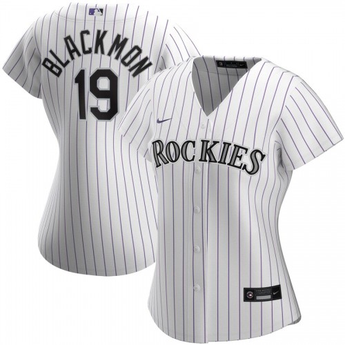 Colorado Colorado Rockies #19 Charlie Blackmon Women's Home 2020 Player Jersey White Womens