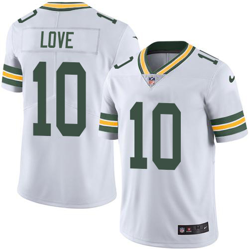 Packers #10 Jordan Love White Youth Stitched Vapor Untouchable Limited Jersey