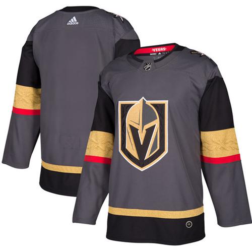 Adidas Golden Knights Blank Grey Home Authentic Stitched Jersey