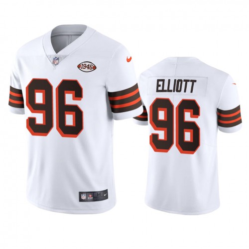 Cleveland Cleveland Browns #96 Jordan Elliott 1946 Collection Alternate Vapor Limited Jersey - White Men's