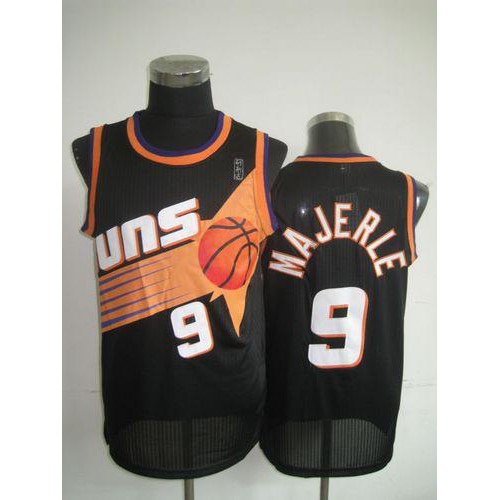 Phoenix Suns #9 Dan Majerle Black Throwback Stitched Jersey Mens