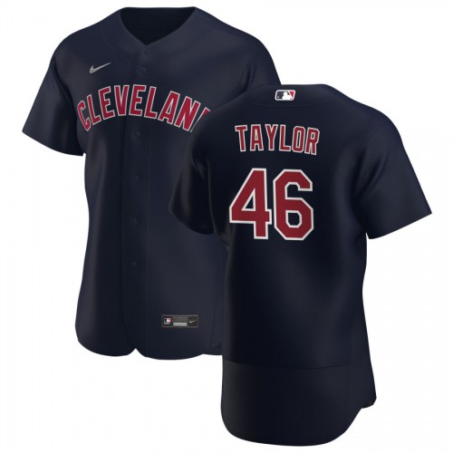 Cleveland Guardians #46 Beau Taylor Men's Navy Alternate 2020 Authentic Player Jersey Men's