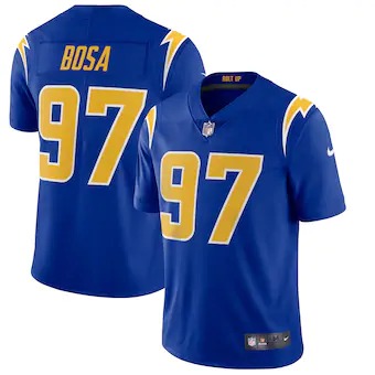 Los Angeles Chargers #97 Joey Bosa Men's Royal 2nd Alternate 2020 Vapor Limited Jersey
