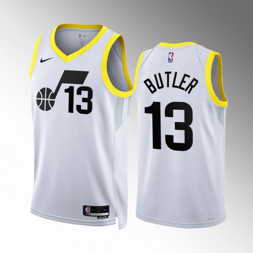 Utah Utah Jazz #13 Jared Butler Mens Black 2022-23 Association Edition Jersey Mens