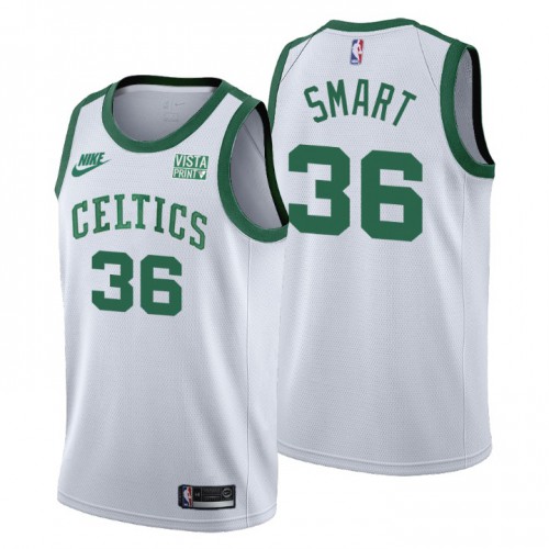 Boston Boston Celtics #36 Marcus Smart Womens Releases Classic Edition 75th Anniversary Jersey White Womens