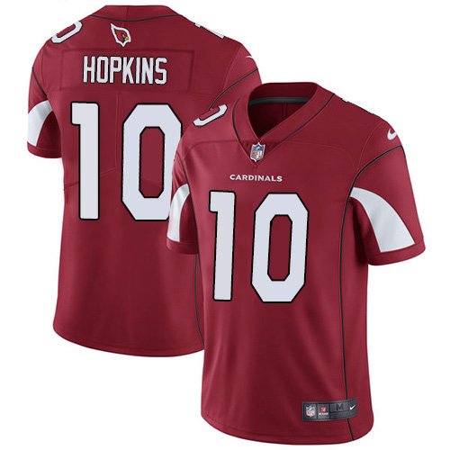 Cardinals #10 DeAndre Hopkins Red Team Color Men's Stitched Vapor Untouchable Limited Jersey
