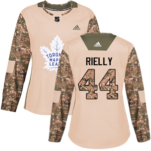 Adidas Maple Toronto Maple Leafs #44 Morgan Rielly Camo Authentic 2017 Veterans Day Women's Stitched Jersey Womens