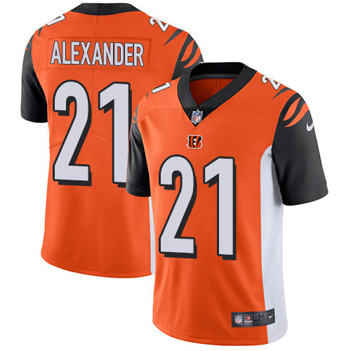 Cincinnati Bengals #21 Mackensie Alexander Orange Alternate Youth Stitched Vapor Untouchable Limited Jersey Youth