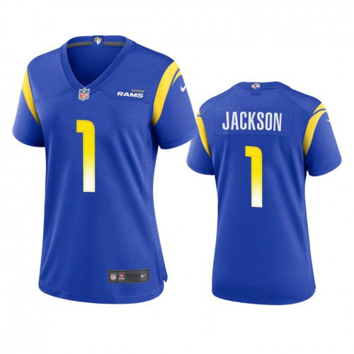Los Angeles Los Angeles Rams #1 Desean Jackson Women's Game Jersey - Royal Womens
