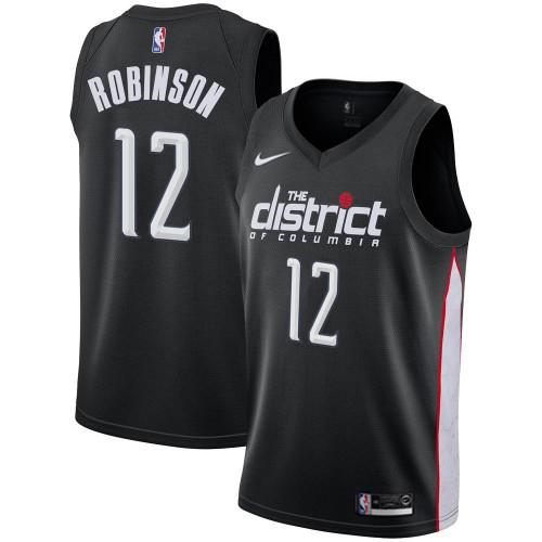 Washington Wizards #12 Jerome Robinson Black Swingman City Edition 2018/19 Jersey Mens