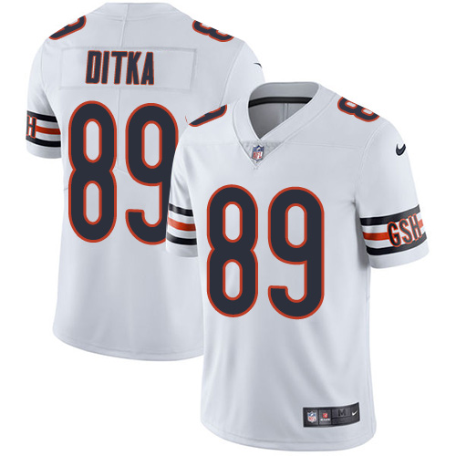 Bears #89 Mike Ditka White Men's Stitched Vapor Untouchable Limited Jersey