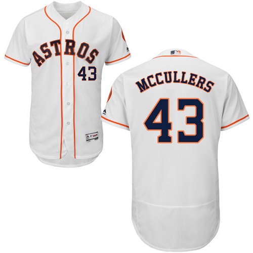 Houston Astros #43 Lance McCullers White Flexbase Authentic Collection Stitched Jersey Men's