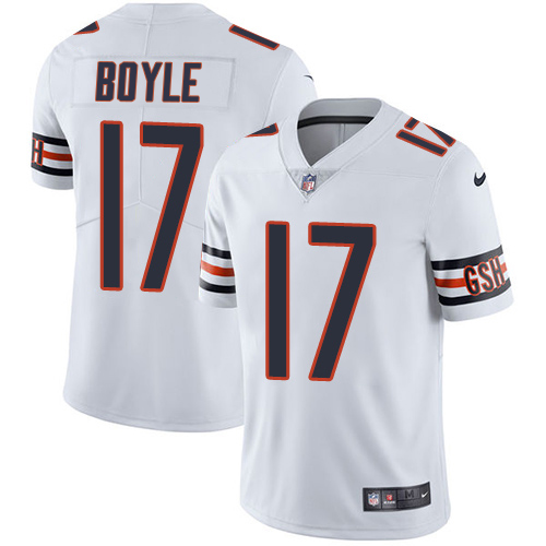 Bears #17 Tim Boyle White Youth Stitched Vapor Untouchable Limited Jersey