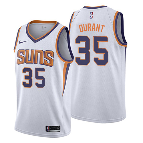 Suns #35 Kevin Durant White Swingman Association Edition Jersey