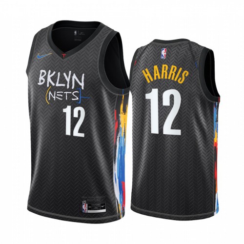 Brooklyn Nets #12 Joe Harris Black Womens Swingman 2020-21 City Edition Jersey Womens