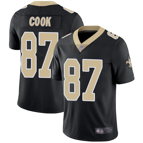 New Orleans Saints #87 Jared Cook Black Team Color Men's Stitched Vapor Untouchable Limited Jersey Men's