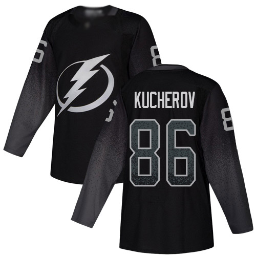 Adidas Tampa Bay Lightning #86 Nikita Kucherov Black Alternate Authentic Stitched Jersey Men's