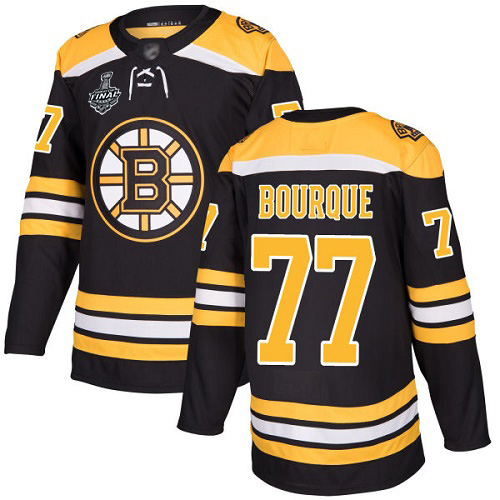 Adidas Boston Bruins #77 Ray Bourque Black Home Authentic Stanley Cup Final Bound Youth Stitched Jersey Youth
