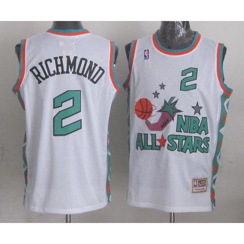 Mitchell And Ness Sacramento Kings #2 Mitch Richmond White 1996 All-Star Stitched Jersey Mens
