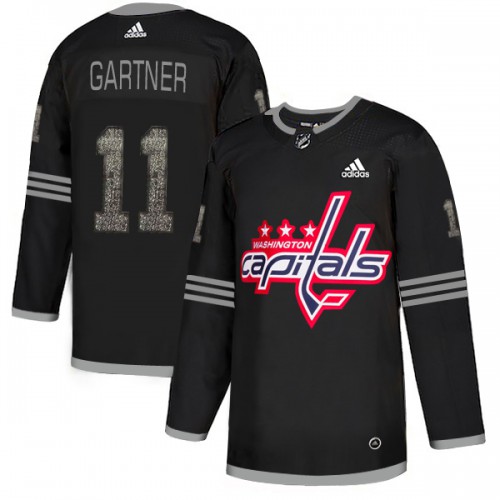 Adidas Washington Capitals #11 Mike Gartner Black Authentic Classic Stitched Jersey Men's
