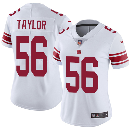 Giants #56 Lawrence Taylor White Women's Stitched Vapor Untouchable Limited Jersey