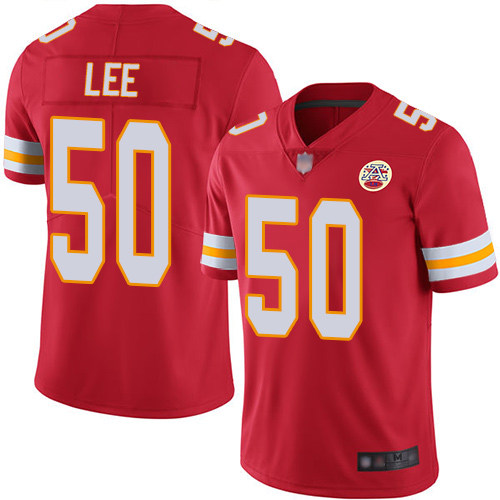 Kansas City Chiefs #50 Darron Lee Red Team Color Men's Stitched Vapor Untouchable Limited Jersey Men's