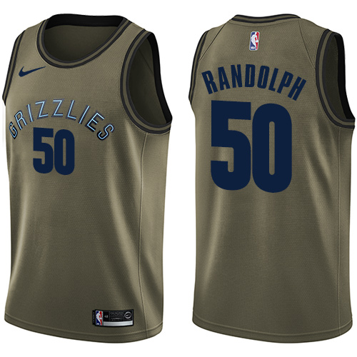 Memphis Grizzlies #50 Zach Randolph Green Salute to Service Youth Swingman Jersey Youth