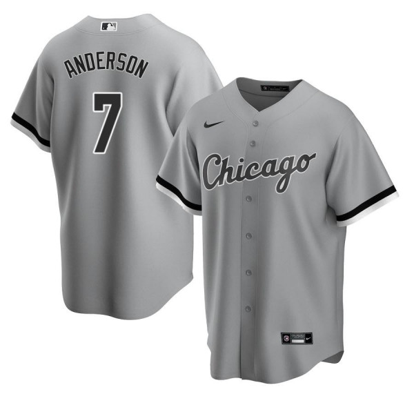 Men's Youth Women's Chicago White Sox 7 Replica 2020 Road Gray Tim Anderson Jersey
