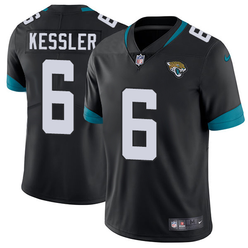 Jacksonville Jaguars #6 Cody Kessler Black Team Color Men's Stitched Vapor Untouchable Limited Jersey Men's