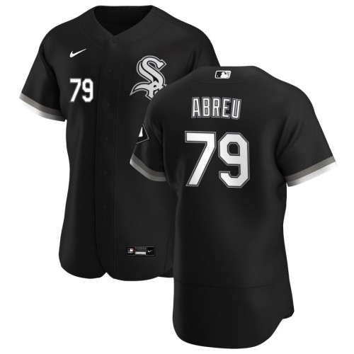 Chicago Chicago White Sox #79 Jose Abreu Men's Black Alternate 2020 Authentic Player Jersey Men's