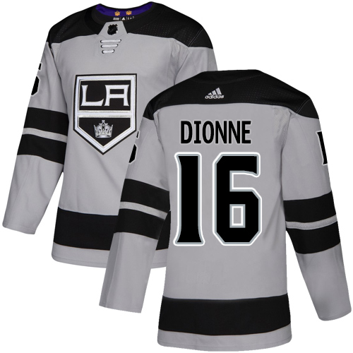 Adidas Los Angeles Kings #16 Marcel Dionne Gray Alternate Authentic Stitched Jersey Men's