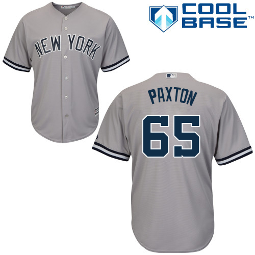 New York Yankees #65 James Paxton Grey New Cool Base Stitched Jersey Men's