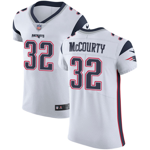 Patriots #32 Devin McCourty White Men's Stitched Vapor Untouchable Elite Jersey
