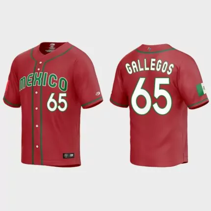 Giovanny Gallegos Mexico Baseball 2023 World Baseball Classic Replica Jersey – Red
