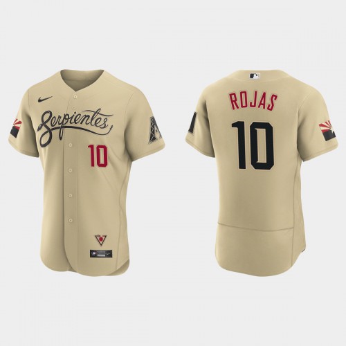 Arizona Arizona Diamondbacks #10 Josh Rojas Men's 2021 City Connect Authentic Jersey Gold Men's