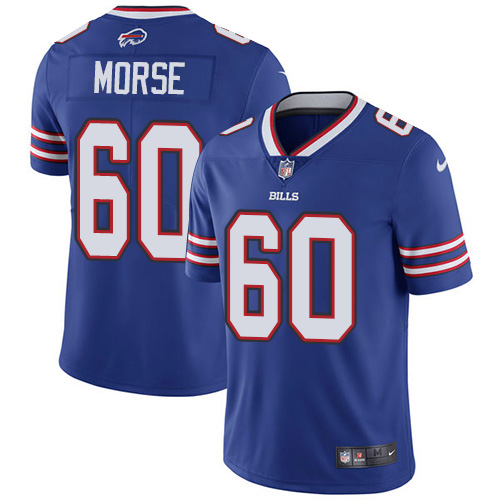 Buffalo Bills #60 Mitch Morse Royal Blue Team Color Men's Stitched Vapor Untouchable Limited Jersey Men's
